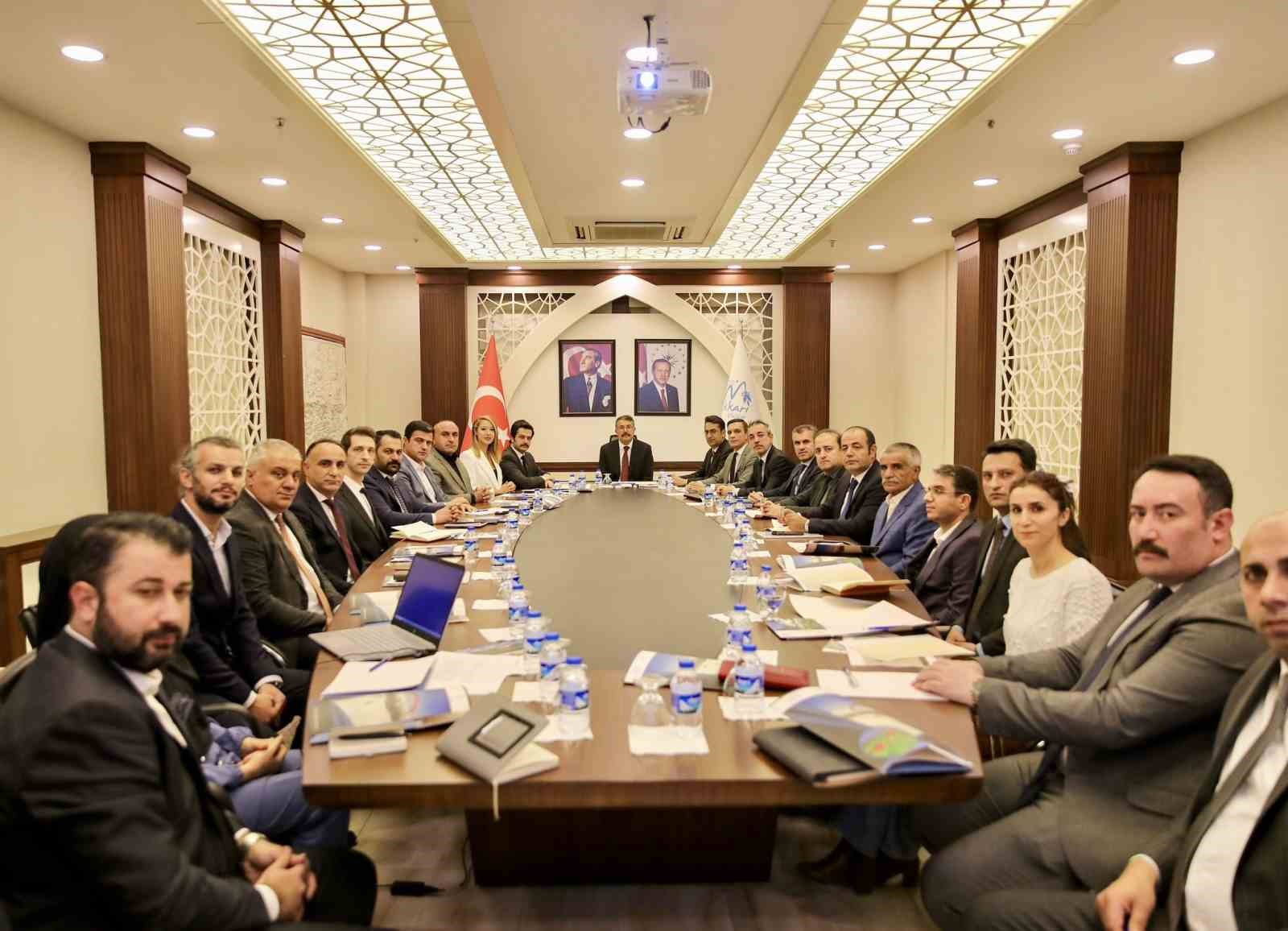 Vali Ali Çelik, TGA toplantısına başkanlık etti